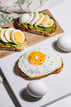 Eggs and bacon breakfast